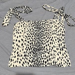 Reformation Polka Dot Dalmatian top